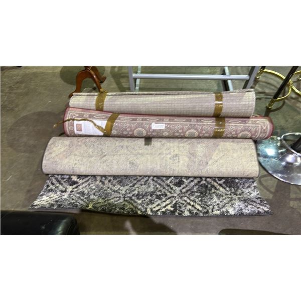(3) ASSORTED AREA RUGS; JORDANS AURORA, VALBY RUTA & MORE