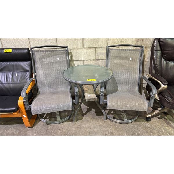 3-PC PATIO TABLE SET WITH 2 CHAIRS