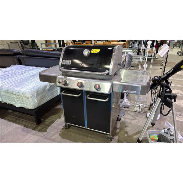 WEBER GENESIS SPECIAL EDITION PORTABLE STAINLESS STEEL NATURAL GAS BBQ WITH COVER