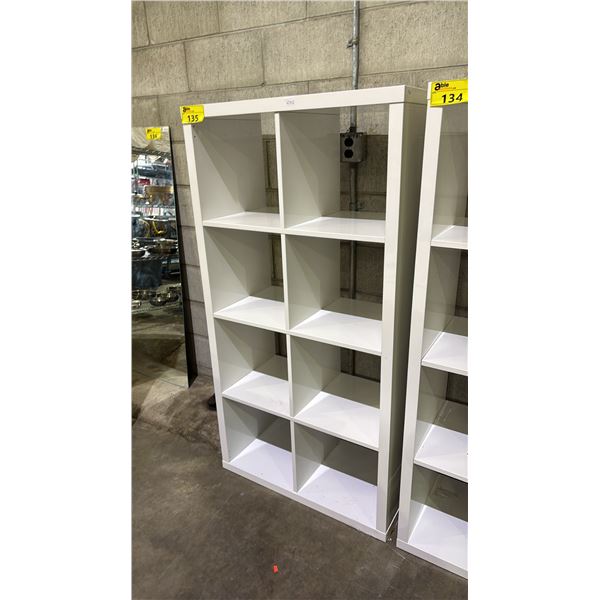 8-BAY CUBBY CABINET 30" X 15.5" X 38"
