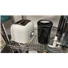 Image 2 : SHELF OF ASSORTED ITEMS INCLUDING; TOASTER, JUICER, HOT SAUCE & MORE