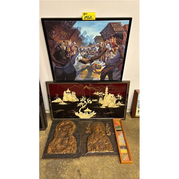 5 PIECES OF ASSORTED ARTWORK