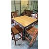 Image 2 : BAR HEIGHT TABLE 34" X 34" WITH (4) CHAIRS