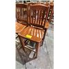 Image 2 : (4)  WOODEN BAR HEIGHT CHAIRS