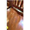 Image 3 : (4)  WOODEN BAR HEIGHT CHAIRS