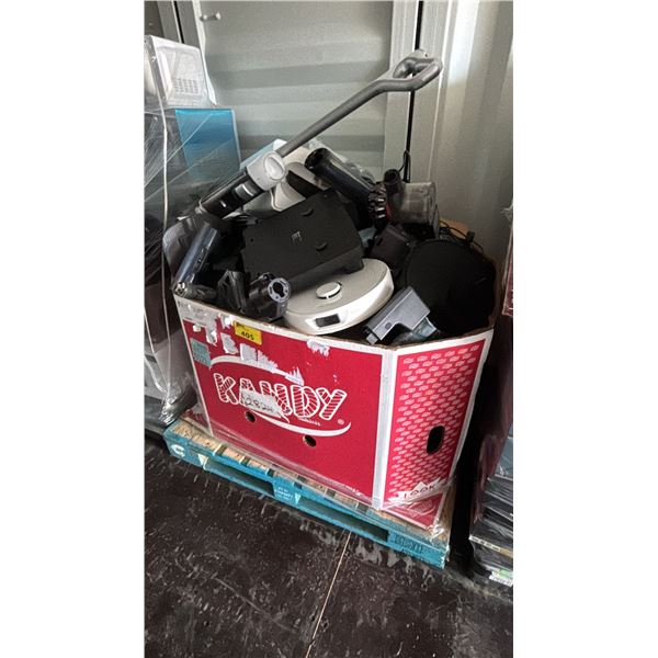 PALLET OF ASSORTED VACUUMS *MUST TAKE ALL/ MAY BE MISSING PARTS AND OR PIECES*