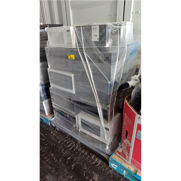 PALLET OF ASSORTED MICROWAVE OVENS *MUST TAKE ALL ON PALLET/WORKING CONDITION UNKNOWN*