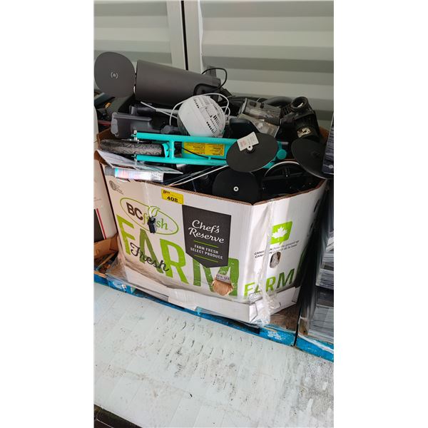 PALLET OF ASSORTED VACUUMS, FANS AND MORE -*WORKING CONDITION UNKNOWN/ MAYBE MISSING PARTS AND