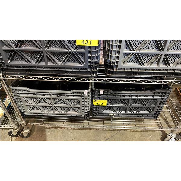 (2) CRATES OF ASSORTED SERVING DISHES