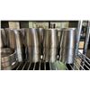 Image 4 : SHELF LOT OF ASSORTED STAINLESS STEEL DISHES & CUPS