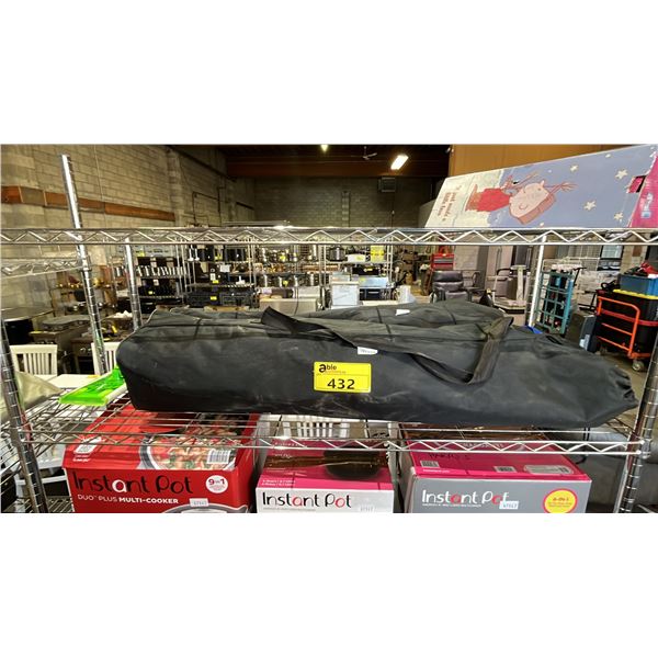 (2) FOLDING CHAIRS IN CANVAS BAGS & A SWIFFER SWEEPER WET/DRY MOP