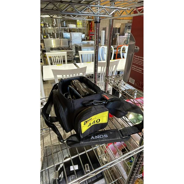 SONY SUPER STEADY SHOT HDR-SR12 HANDYCAM IN SOFT CASE