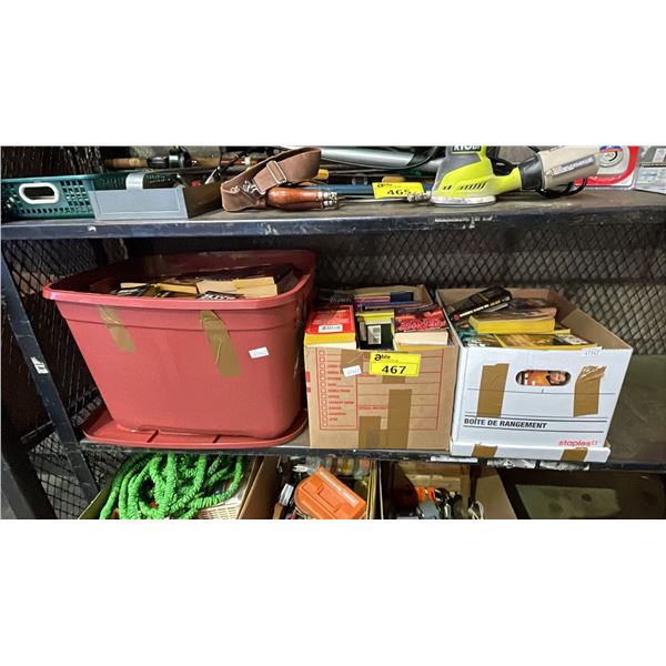 (3) BOXES OF ASSORTED BOOKS