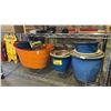 Image 1 : SHELF OF ASSORTED DECORATIVE PLANT POTS AND PLANTERS