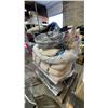Image 3 : PALLET OF ASSORTED CLOTHING, LAUNDRY BASKETS, PILLOWS & MORE *MUST TAKE ALL ON PALLET*