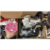 Image 4 : PALLET OF ASSORTED HOUSEHOLD GOODS: DISHWARE, CLOCK, ICE SKATES & MORE - *MUST TAKE ALL ON PALLET*