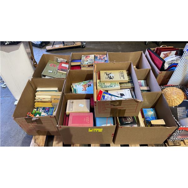 PALLET OF ASSORTED HARDCOVER & SOFTCOVER BOOKS - *MUST TAKE ALL ON PALLET*