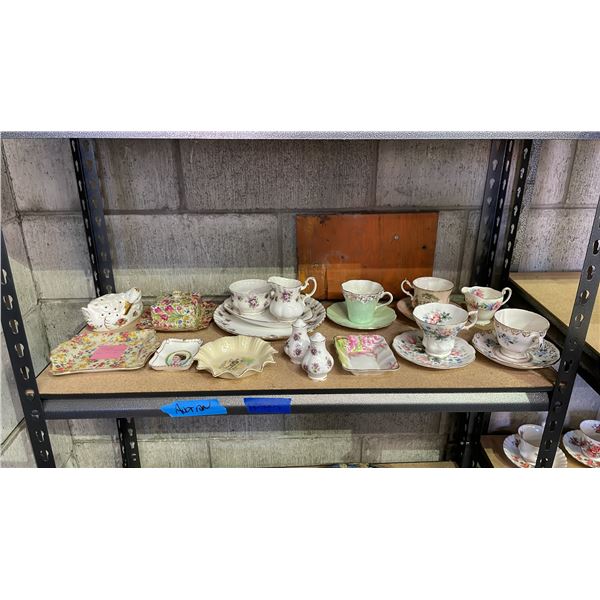 ASSORTED VINTAGE BONE CHINA COLLECTION OF ROYAL ALBERT, ROYAL WINTON AND MORE