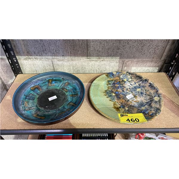 ASSORTED CERAMIC STUDIO POTTERY BOWL AND DISH PLATE