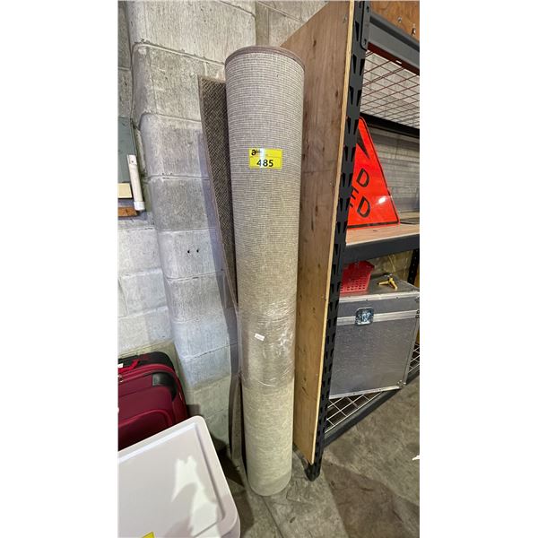 6' WIDE BROWN LOW PILE AREA CARPET