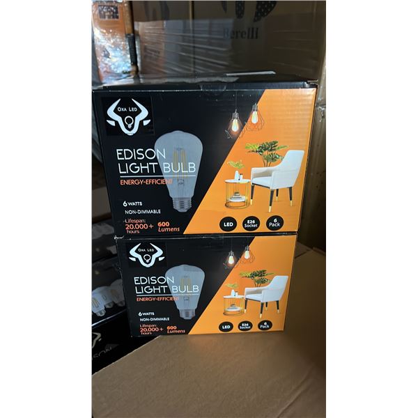 *NEW* CASE OF BERELLI-ST58-6W 5000K E26 LIGHT BULBS APPROX 108-COUNT