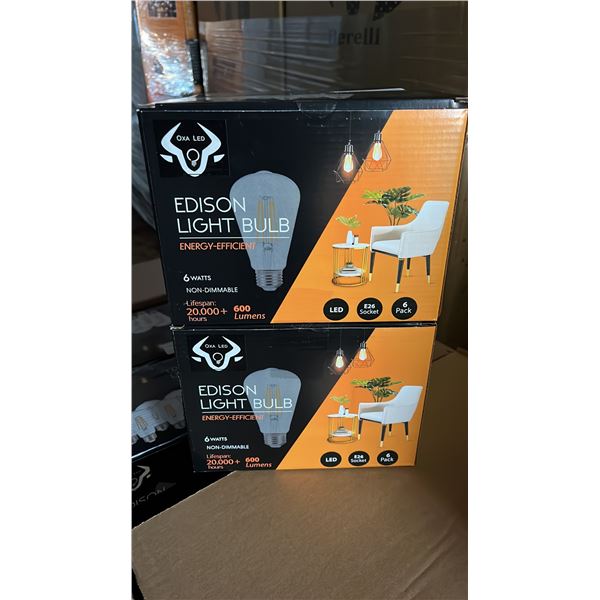 *NEW* CASE OF BERELLI-ST58-6W 5000K E26 LIGHT BULBS APPROX 108-COUNT