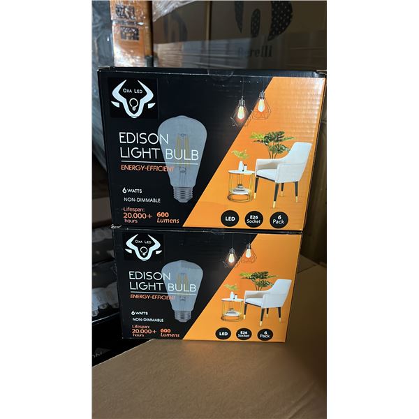 *NEW* CASE OF BERELLI-ST58-6W 5000K E26 LIGHT BULBS APPROX 108-COUNT