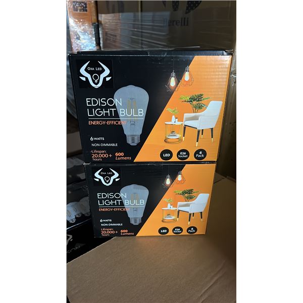 *NEW* CASE OF BERELLI-ST58-6W 5000K E26 LIGHT BULBS APPROX 108-COUNT