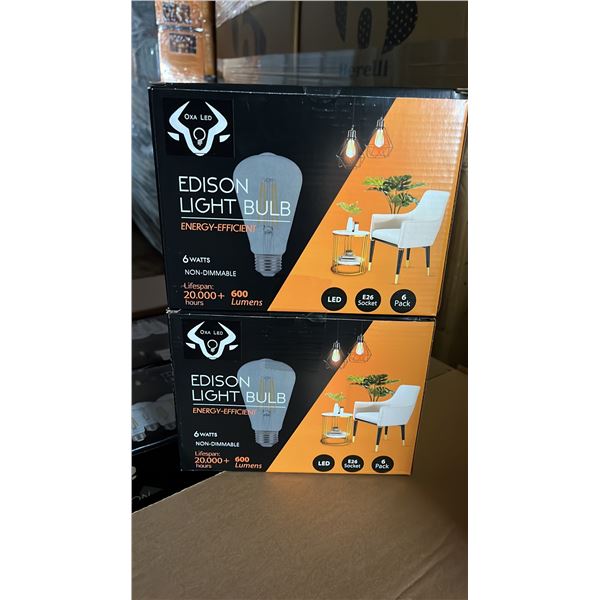 *NEW* CASE OF BERELLI-ST58-6W 5000K E26 LIGHT BULBS APPROX 108-COUNT