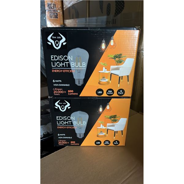 *NEW* CASE OF BERELLI-ST58-6W 5000K E26 LIGHT BULBS APPROX 108-COUNT