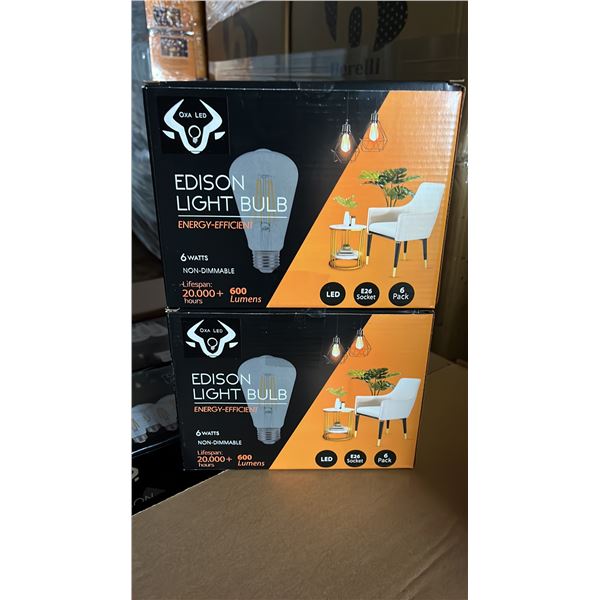 *NEW* CASE OF BERELLI-ST58-6W 5000K E26 LIGHT BULBS APPROX 108-COUNT