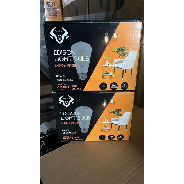 *NEW* CASE OF BERELLI-ST58-6W 5000K E26 LIGHT BULBS APPROX 108-COUNT