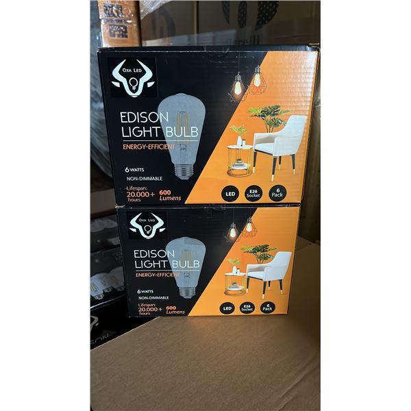 *NEW* CASE OF BERELLI-ST58-6W 5000K E26 LIGHT BULBS APPROX 108-COUNT