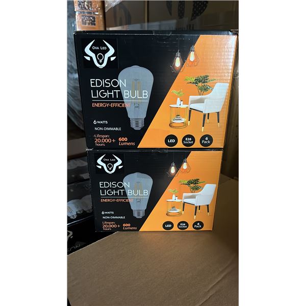 *NEW* CASE OF BERELLI-ST58-6W 5000K E26 LIGHT BULBS APPROX 108-COUNT