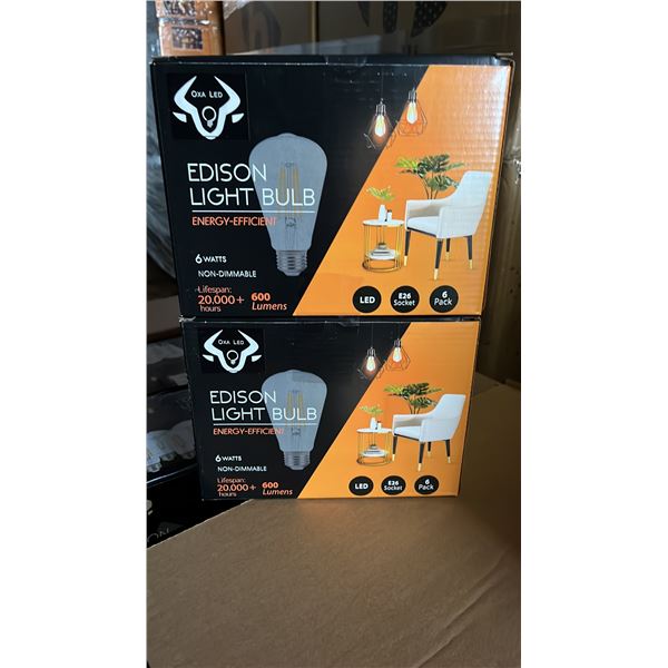 *NEW* CASE OF BERELLI-ST58-6W 5000K E26 LIGHT BULBS APPROX 108-COUNT