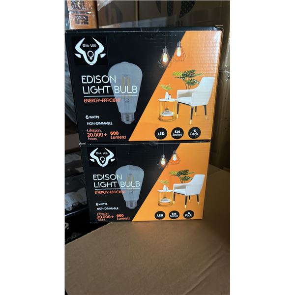 *NEW* CASE OF BERELLI-ST58-6W 5000K E26 LIGHT BULBS APPROX 108-COUNT