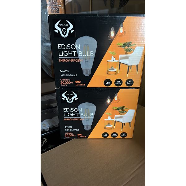 *NEW* CASE OF BERELLI-ST58-6W 5000K E26 LIGHT BULBS APPROX 108-COUNT