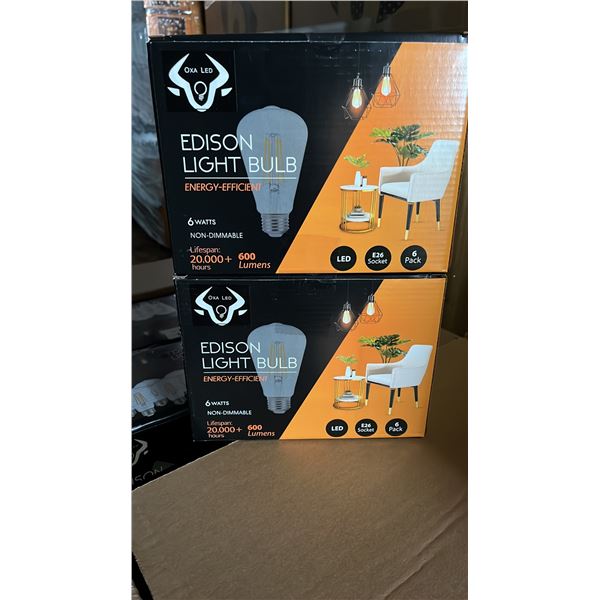 *NEW* CASE OF BERELLI-ST58-6W 5000K E26 LIGHT BULBS APPROX 108-COUNT