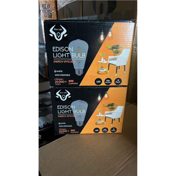 *NEW* CASE OF BERELLI-ST58-6W 5000K E26 LIGHT BULBS APPROX 108-COUNT