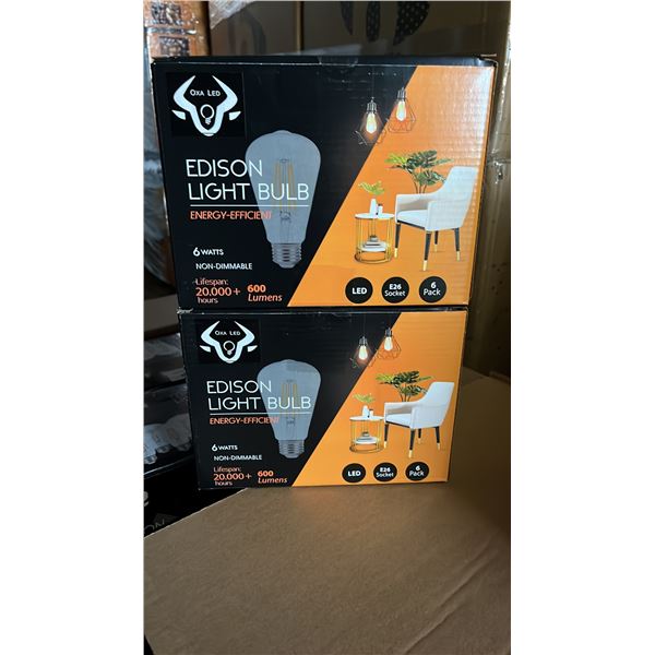 *NEW* CASE OF BERELLI-ST58-6W 5000K E26 LIGHT BULBS APPROX 108-COUNT