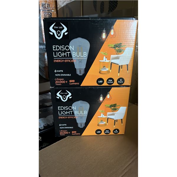 *NEW* CASE OF BERELLI-ST58-6W 5000K E26 LIGHT BULBS APPROX 108-COUNT