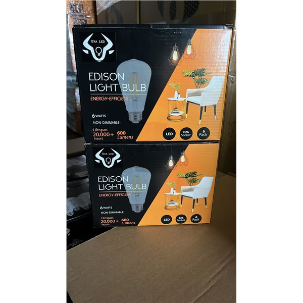 *NEW* CASE OF BERELLI-ST58-6W 5000K E26 LIGHT BULBS APPROX 108-COUNT