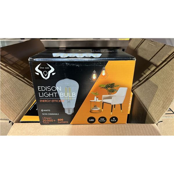 *NEW* (3) CASES OF BERELLI-ST58-6W 5000K E26 LIGHT BULBS