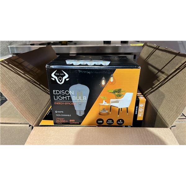 *NEW* CASE OF BERELLI-ST58-6W 5000K E26 LIGHT BULBS
