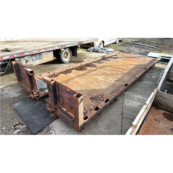 20' ROLL OFF FLAT DECK 8'W
