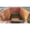 Image 3 : HEBING METAL TECHNIC 6' METAL CONCRETE/GRAVEL DUMP HOPPER WITH FORK SLOTS 53"W