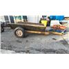 Image 1 : 8' HYDRAULIC DUMP TRAILER WITH 3" RING COUPLER HITCH 4'11"W (12' TOTAL TRAILER LENGTH)