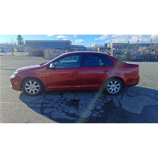 2006 VOLKSWAGEN JETTA TDI, 4DR SEDAN, RED, VIN 3VWST71K16M751779,