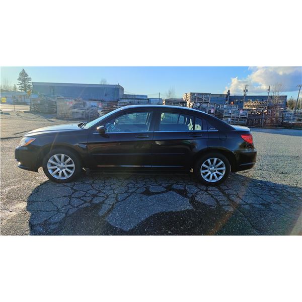 2012 CHRYSLER 200, 4DR SEDAN, BLACK, VIN 1C3CCBAB8CN241333,