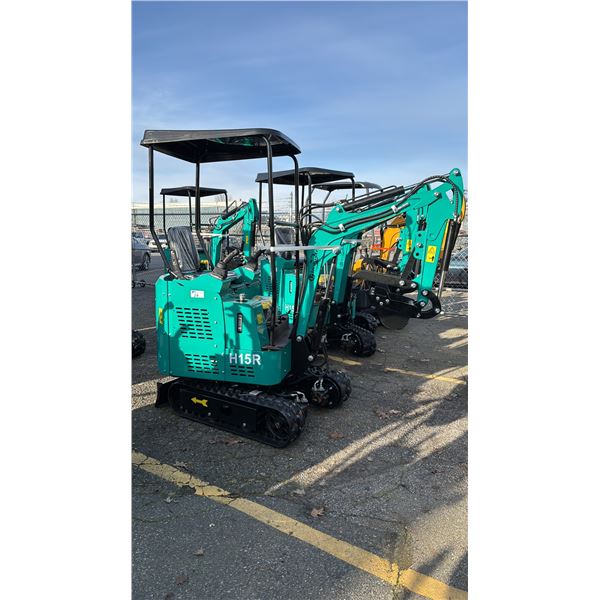 *NEW* CFG INDUSTRIAL H15R MINI EXCAVATOR WITH KEY & REPAIR TOOLBOX - 920KG LOAD CAPACITY